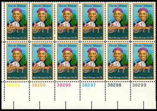 1978 13¢ Harriet Tubman Plate Block