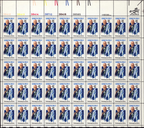 1978 15¢ George M. Cohan Mint Sheet