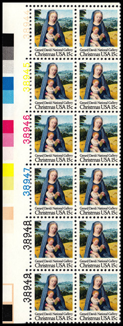 1979 15¢ Christmas - Madonna Plate Block