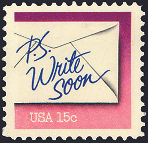 1980 15¢ Write Soon Mint Single