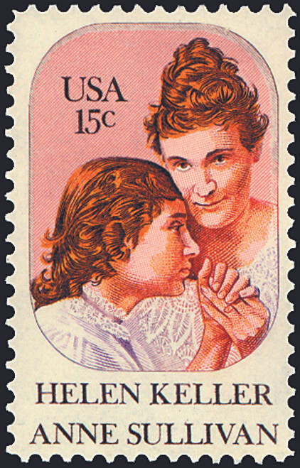 1980 15¢ Helen Keller & Anne Sullivan Mint Single