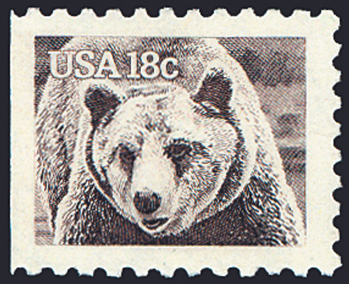 1981 18¢ Brown Bear Mint Single