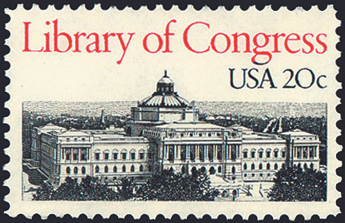 1982 20¢ Library of Congress Mint Single