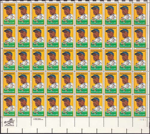 1982 20¢ Jackie Robinson Mint Sheet