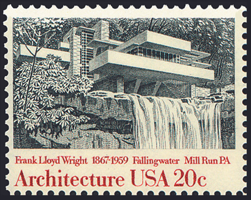 1982 20¢ Fallingwater Mill Run Mint Single