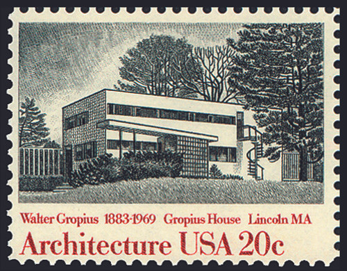 1982 20¢ Gropius House Mint Single