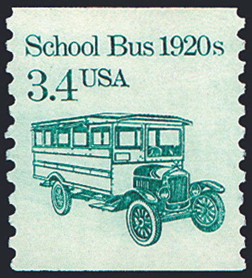 1985 3.4¢ School Bus Mint Single