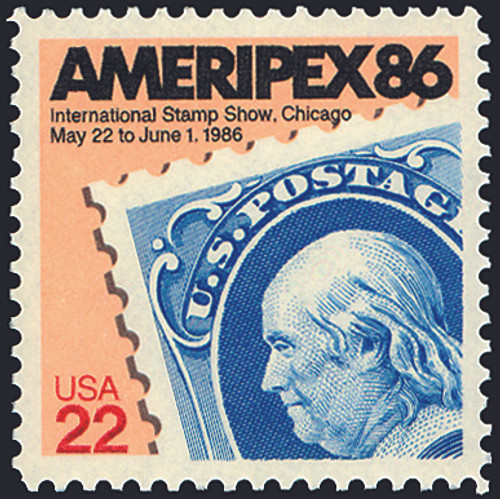 1985 22¢ Ameripex Mint Single