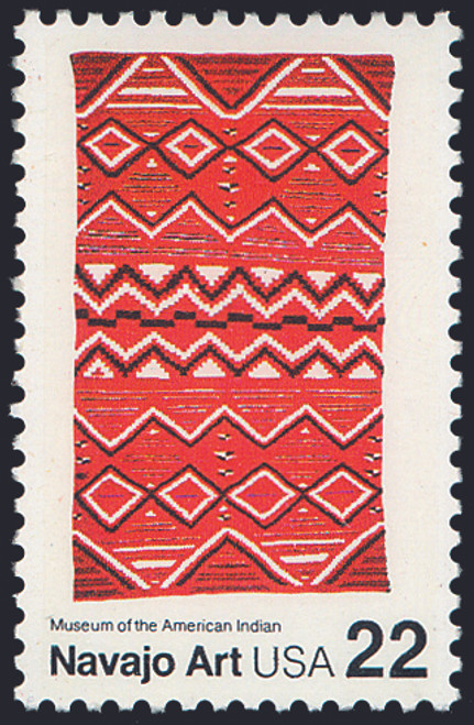1986 22¢ Navajo Art Mint Single