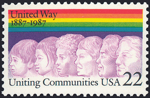 1987 22¢ United Way Mint Single