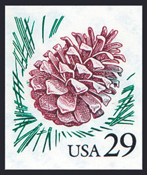 1990 29¢ Pine Cone Self Adhesive Mint Single