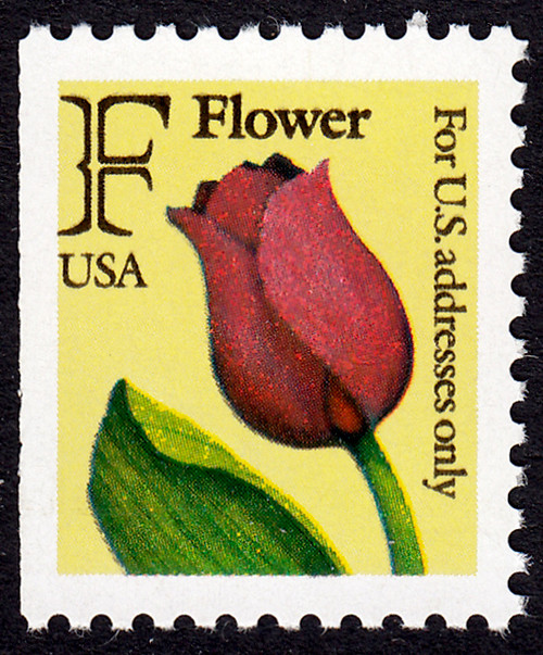 1991 29¢ F Flower Booklet Single (BEP)