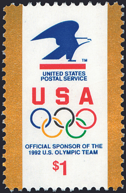 1991 $1 USPS Olympic Rings Mint Single