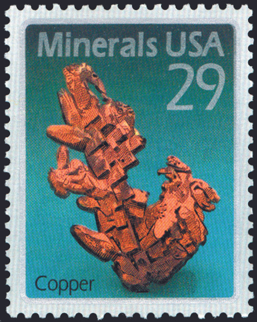 1992 29¢ Copper Mint Single