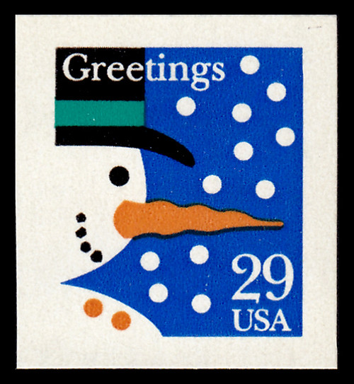 1993 29¢ Snowman Self Adhesive Mint Single