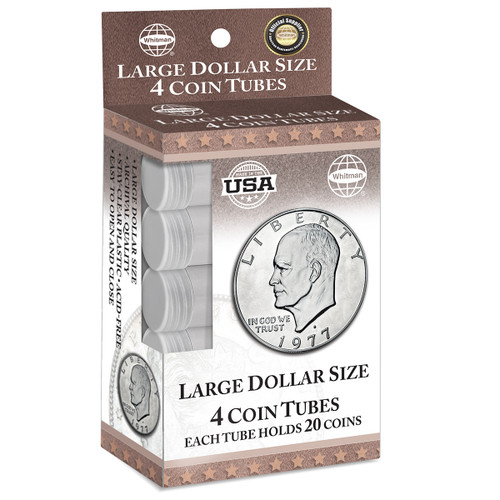 Large Dollar Coin Tubes (4 Count)