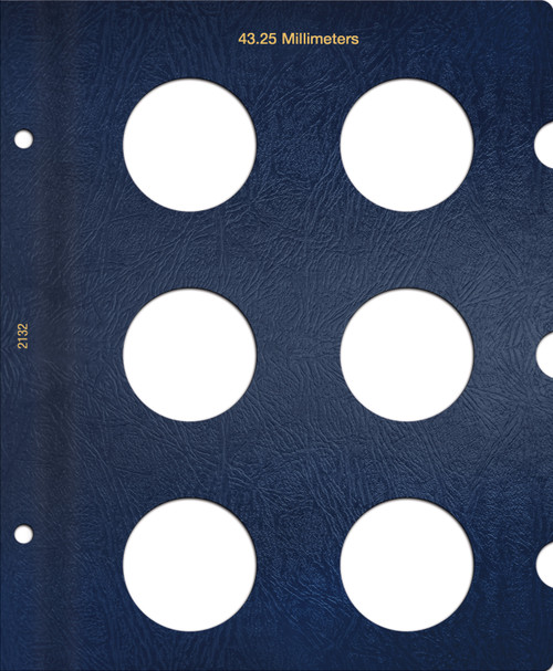 Whitman Classic® Coin Album Page – 43.25mm: Plain, No Dates