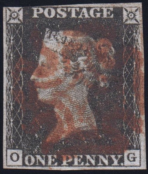 1840 Great Britain PENNY BLACK Used