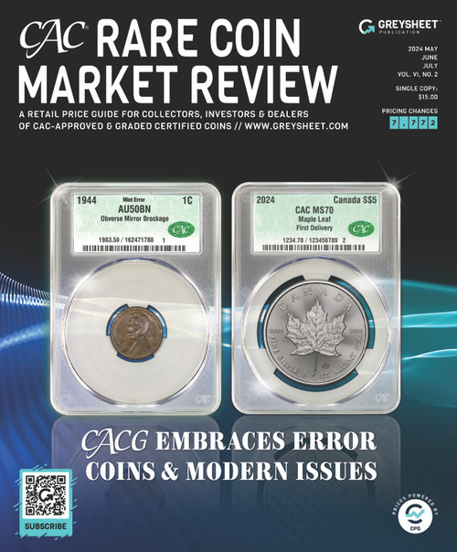 CAC Rare Coin Market Review, May-July 2024