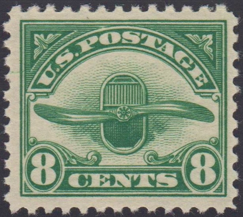 1923 8¢ Green Propeller Fine Mint OG