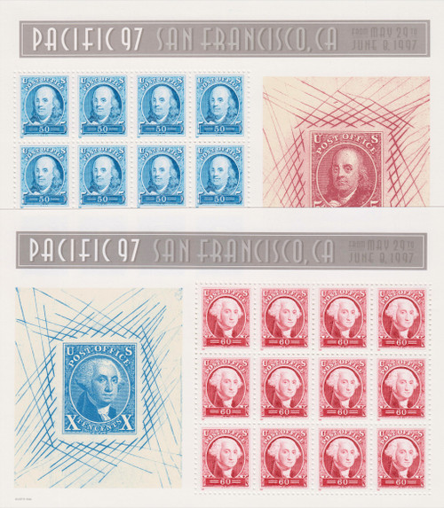 1997 50¢-60¢ Pacific ’97, Souvenir Sheets