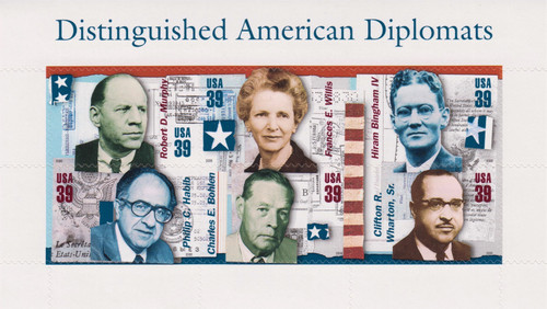 2006 39¢ Distinguished Diplomats Souvenir Sheet