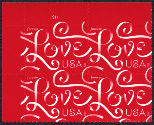 2012 (45¢) Love Ribbons Plate Block