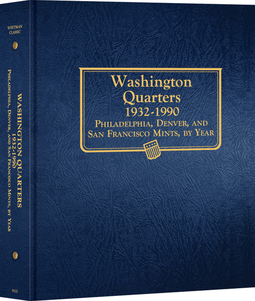 Whitman Classic® Coin Album  - Washington Quarters Volume #1: 1932-1990 (P, D, & S Mints)