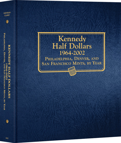 Whitman Classic® Coin Album  - Kennedy Half Dollars Volume #1: 1964-2002 (P, D, & S Mints)