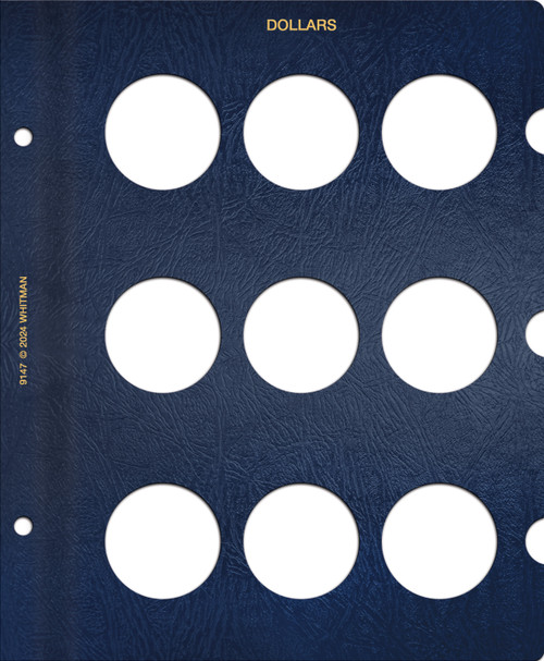 Whitman Classic® Coin Album Blank Page – U.S. Large Dollars: Plain, No Dates
