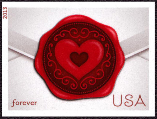 US # 4741a - (46¢) Sealed With Love Imperf Mint Single Stamp