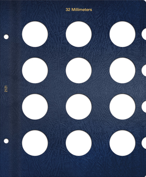 Whitman Classic® Coin Album Blank Page – 32mm: Plain, No Dates Whitman Classic® Coin Album Blank Page – 32mm: Plain, No Dates