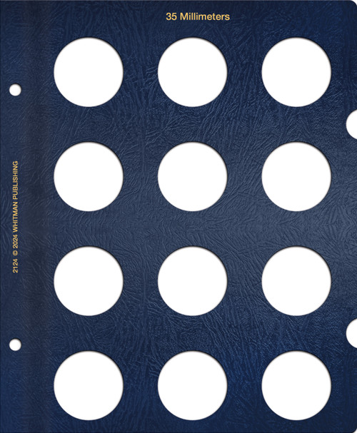 Whitman Classic® Coin Album Blank Page – 35mm: Plain, No Dates Whitman Classic® Coin Album Blank Page – 35mm: Plain, No Dates