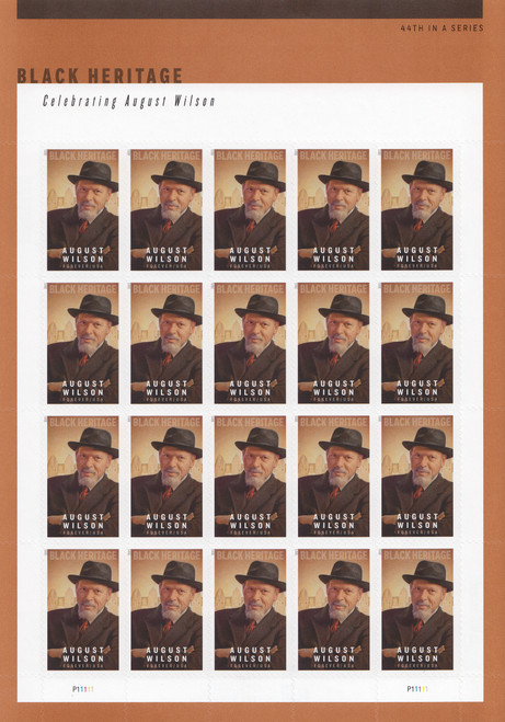 2021 (55¢) Black Heritage - Playwright August Wilson Mint Sheet of 20 Stamps