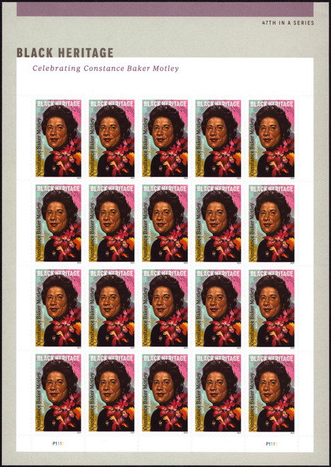 2024 (68¢) Black Heritage - Constance Baker Motley, Federal Judge Mint Sheet of 20 Stamps