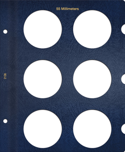 Whitman Classic® Coin Album Blank Page – 55mm: Plain, No Dates Whitman Classic® Coin Album Blank Page – 55mm: Plain, No Dates