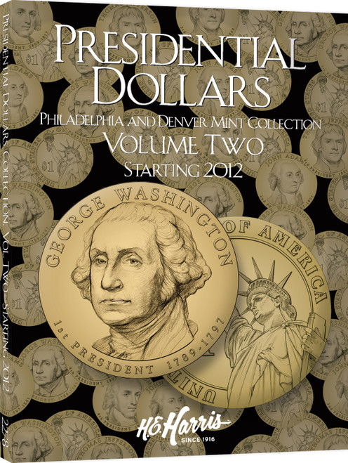 H.E. Harris® Coin Folder - U.S. Presidential Dollars Collection #2: Starting 2012