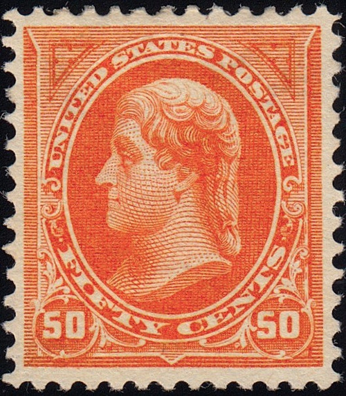 1894 50¢ Jefferson, VF Original Gum, Certificate