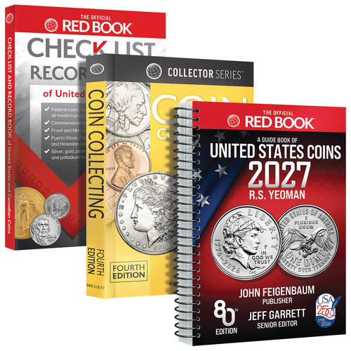 Ultimate U.S. Coin Collecting Starter Bundle with Retail Values – 2027 Red Book, Yellow Book, & Checklist