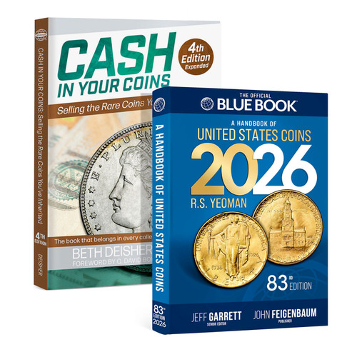 The Ultimate U.S. Coin Selling 2-Book Set with Dealer Buying Prices – 2026 Blue Book & Cash in Your Coins