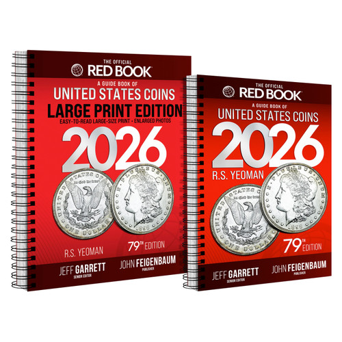 2026 Red Book Collector Bundle – Regular & Large Print Spiral-Bound Editions of A Guide Book of United States Coins with Retail Values