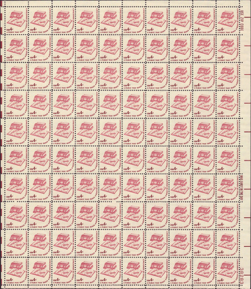 1977 4¢ Books & Eyeglasses Mint Sheet