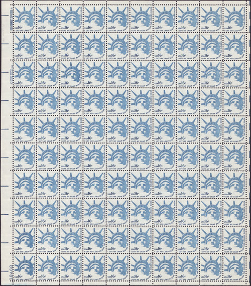 1978 16¢ Statue of Liberty Mint Sheet