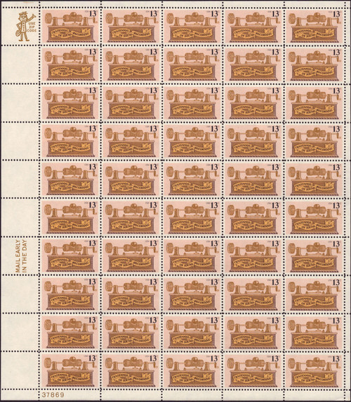 1977 13¢ Sound Recording Mint Sheet