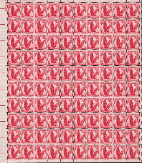 1958 5¢ Air Post - Eagle Mint Sheet