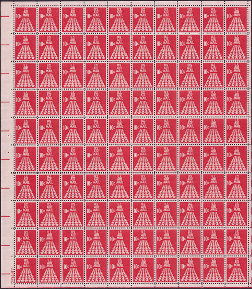 1968 10¢ Air Post - 50-Star Mint Sheet