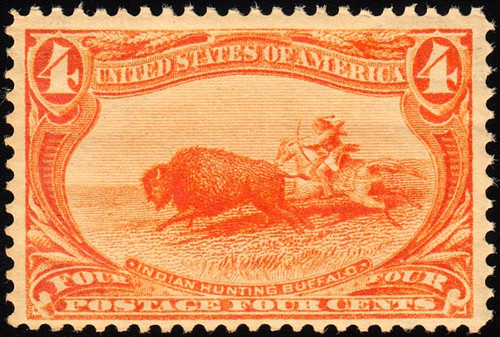 1898 4¢ Orange Trans-Mississippi Issue, Fine Original Gum Lightly Hinged