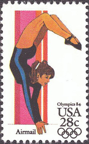 1983 28¢ Air Post - Summer Olympics (Women's Gymnastics) Mint Single
