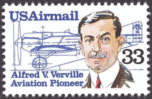 1985 33¢ Air Post - Alfred Verville Mint Single