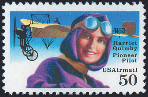 1991 50¢ Air Post - Harriet Quimby Mint Single